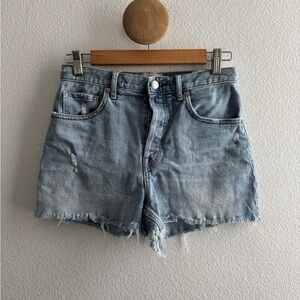 Everlane Light Blue Jean Shorts